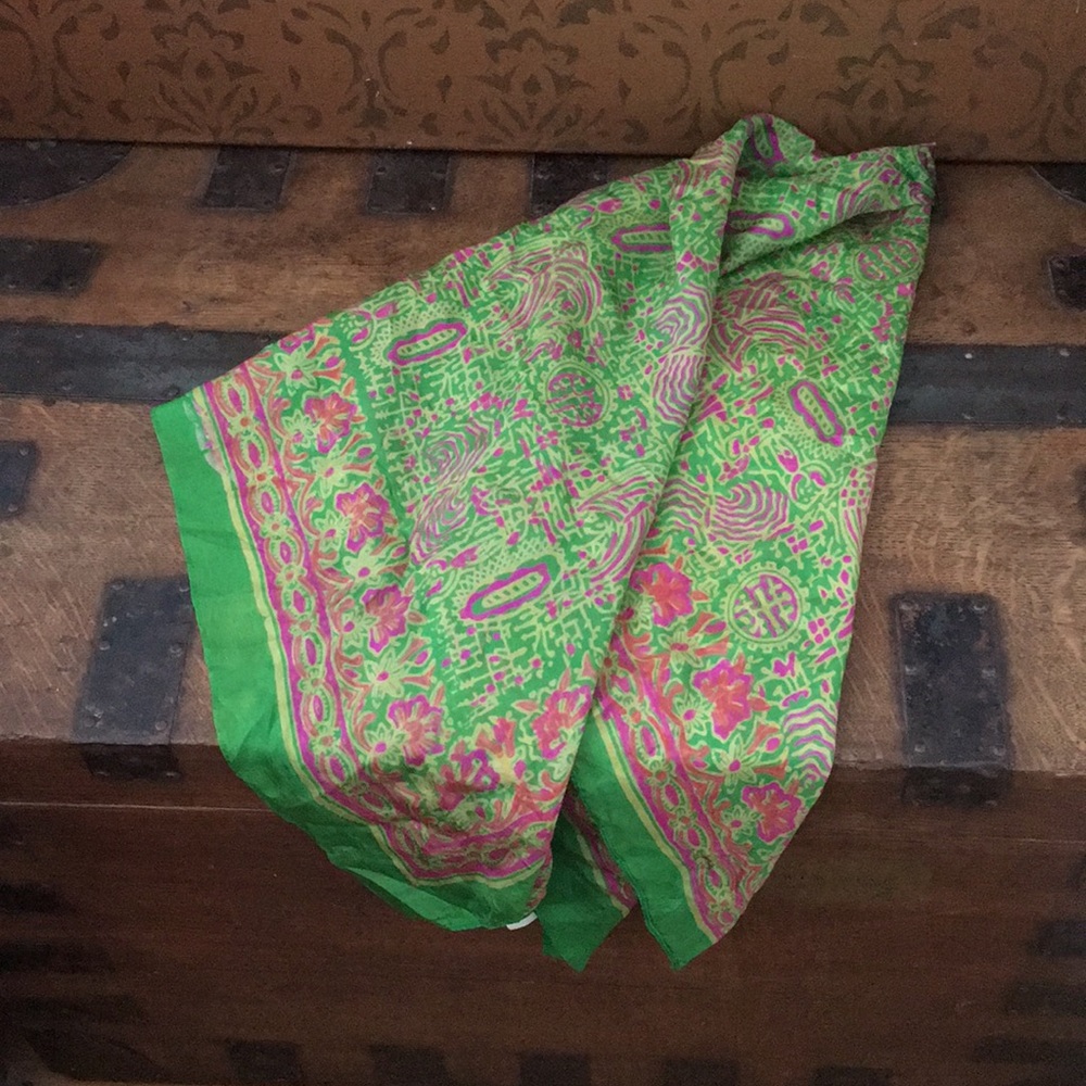 Vintage Scarf 100% Silk